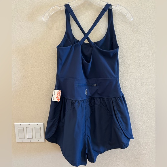 Free People Movement NWT Righteous Runsie Medium Navy Blue Supernova - Picture 7 of 10